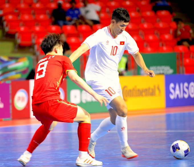 ĐT futsal Việt Nam cần ít nhất 1 điểm để chắc chắn vào tứ kết. Ảnh: Phan Hồng