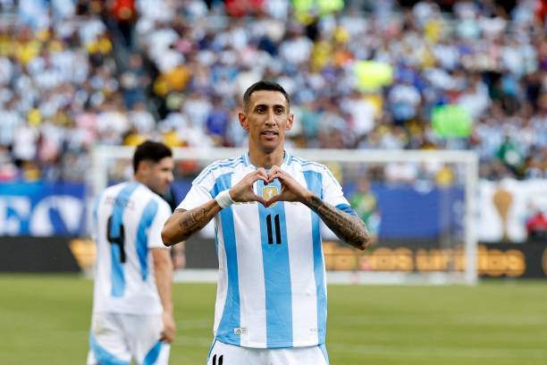 Di Maria mang lại bàn mở tỷ số cho Argentina