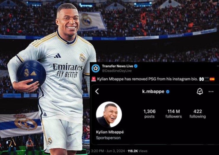 Mbappe đã ngầm thông báo gia nhập tới Real